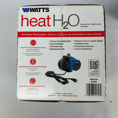 New Watts Heat H20 Hot Water Recirculation System
