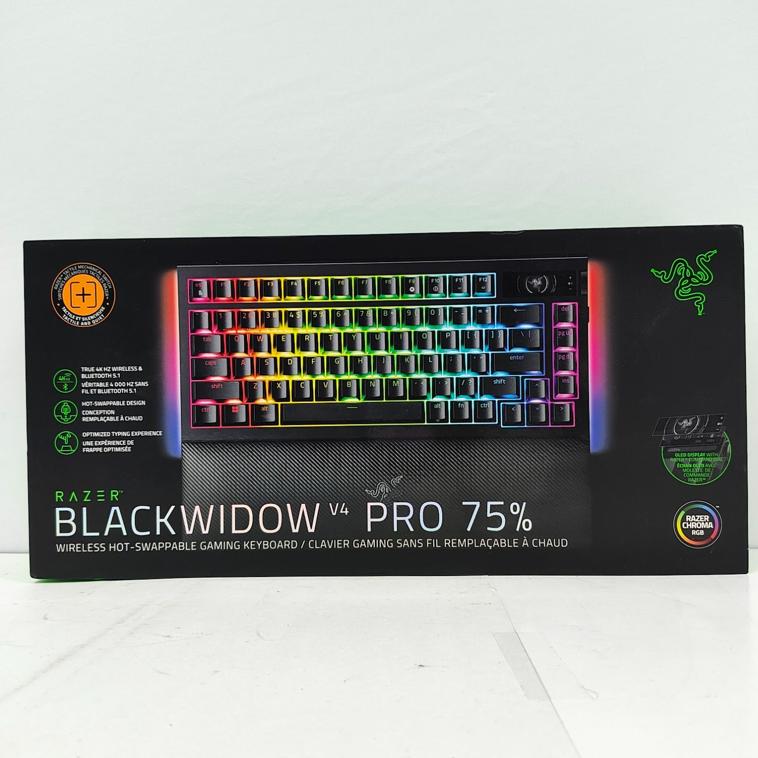 Razor Blackwidow V4 Pro 75% Mechanical Gaming Keyboard RZ03-0513 ...