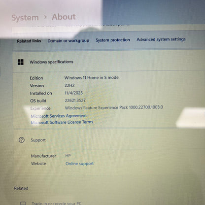 HP Laptop 14-DQ0713DS 14" Celeron N4120 2.6GHz 4GB RAM 64GB