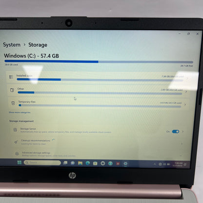 HP Laptop 14-DQ0713DS 14" Celeron N4120 2.6GHz 4GB RAM 64GB